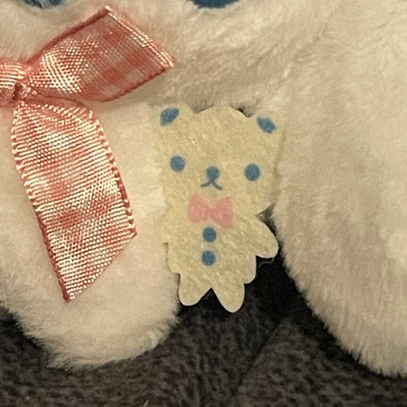 Pink Plaid Bow Cinnamoroll Plush Keychain (4”) - Picture 3 of 4
